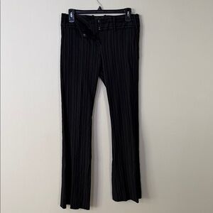 The Limited Black Pinstripe Flare Pants
